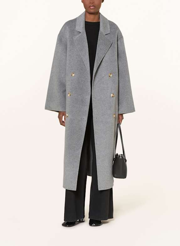 LOULOU DE SAISON Wollmantel BORNEO GRAU