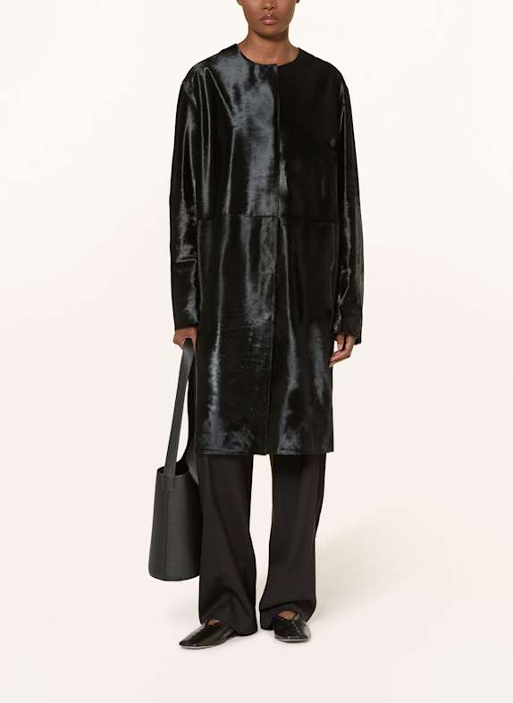 LOULOU DE SAISON Ledermantel MILLER SCHWARZ