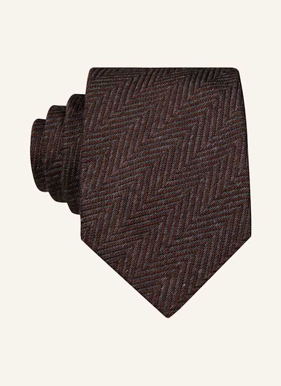 OLYMP Krawatte DUNKELBRAUN