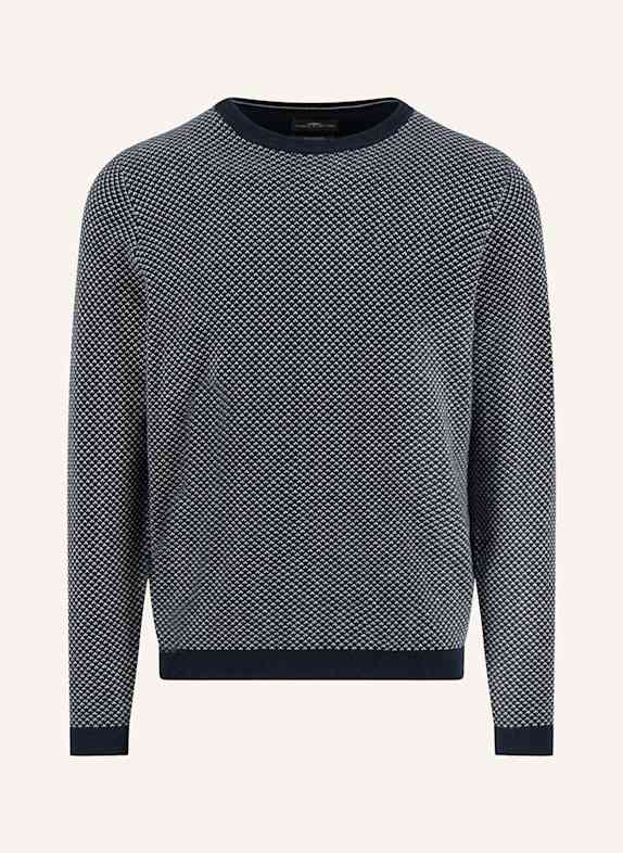 FYNCH-HATTON Pullover DUNKELBLAU / WEISS