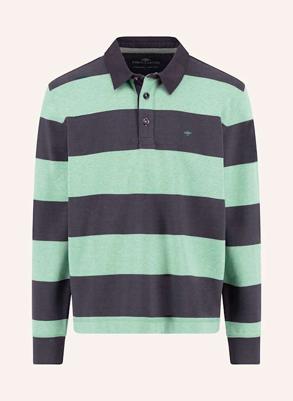 FYNCH-HATTON Rugbyshirt MINT / DUNKELBLAU
