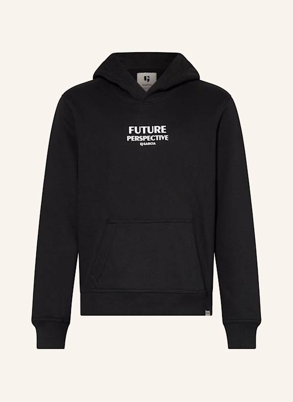 GARCIA Mikina s kapucí ČERNÁ