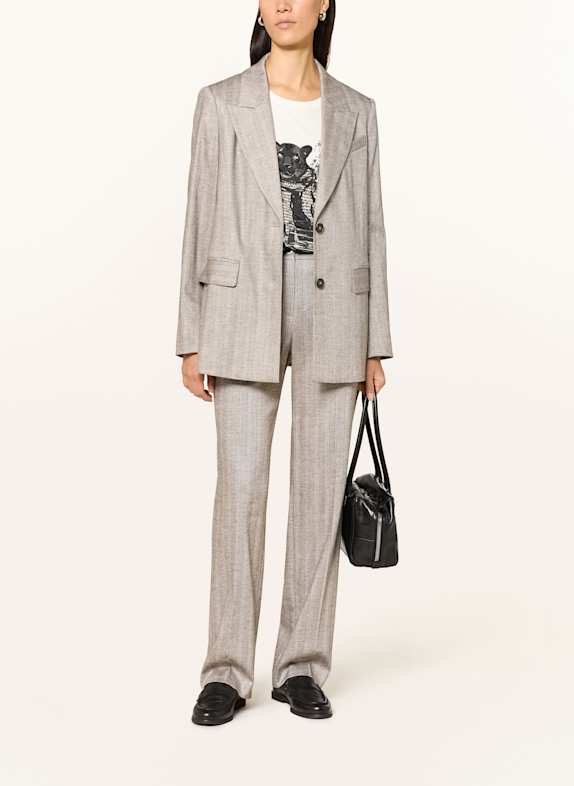 MARC CAIN Blazer mit Pailletten 836 soft charcoal