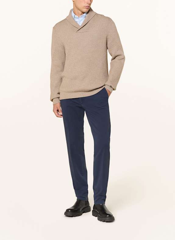 BRAX Pantaloni chino SILVIO DX Slim Fit ALBASTRU ÎNCHIS