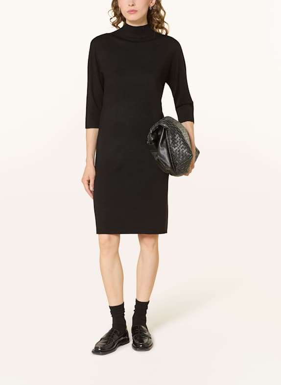 comma Strickkleid SCHWARZ