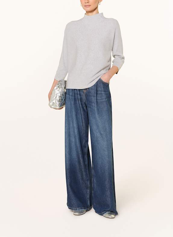 comma Sweater with 3/4 sleeves LIGHT GRAY