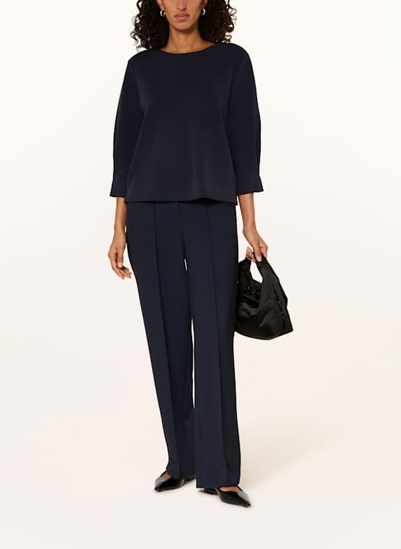COMMA Shirt with 3/4 sleeves DARK BLUE