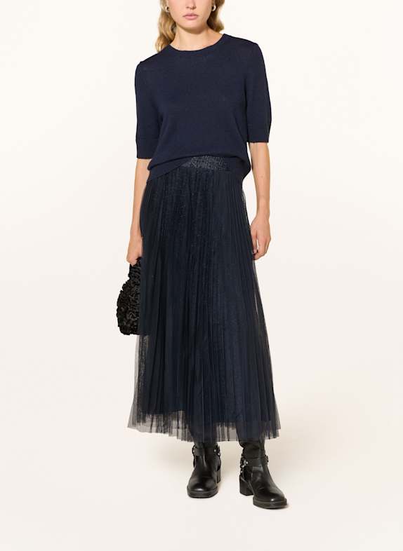 oui Tule rok met glittergaren DONKERBLAUW