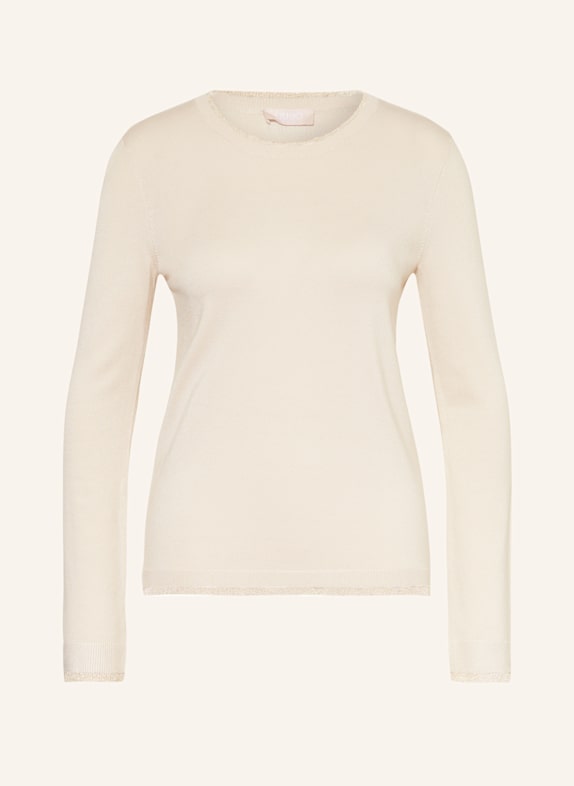 LIU JO Pullover mit Glitzergarn CREME