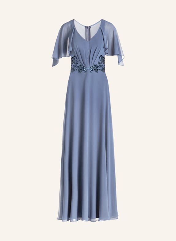 Vera Mont Abendkleid mit Pailletten BLAUGRAU