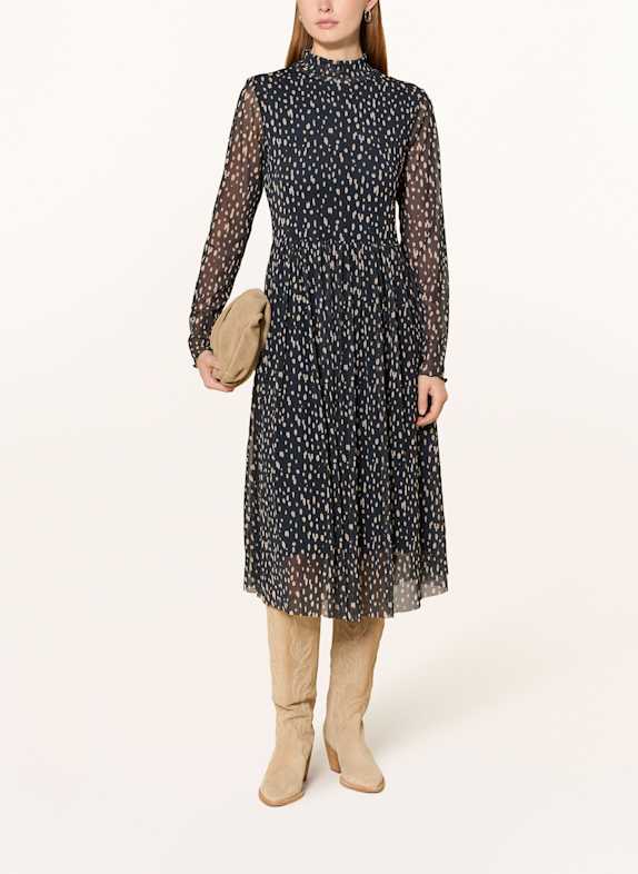 Smith & Soul Mesh-Kleid DUNKELBLAU/ BEIGE