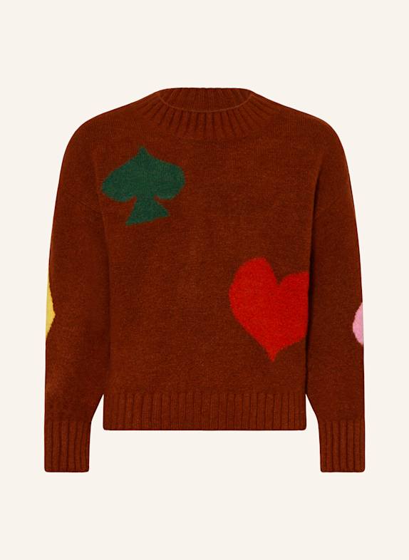 BOBO CHOSES Pullover BRAUN / ROT / GRÜN