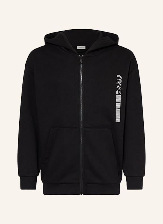 s.Oliver RED Mikinová bunda ČERNÁ