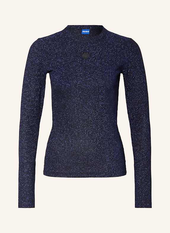 HUGO BLUE T-shirt Easy cinzento claro preto mulher SCHWARZ/ BLAU