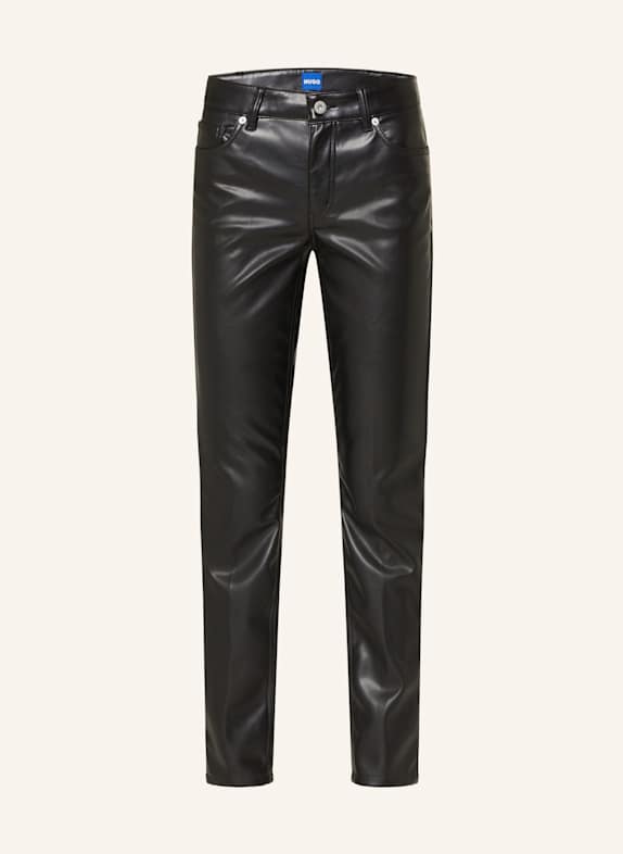 HUGO BLUE Lederhose HILANO SCHWARZ