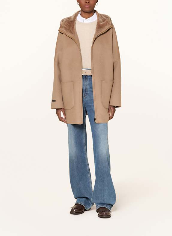 manzoni 24 Manteau L.PIANA en cachemire CHAMEAU