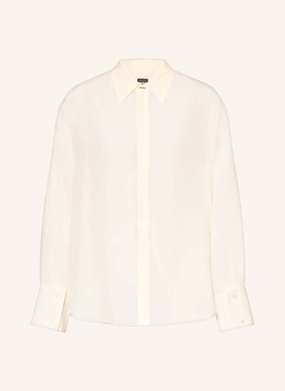 BOSS BINALIATI_FRIDAY shirt blouse in silk ECRU