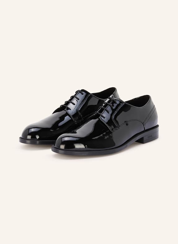 BOSS Patent lace-up TAYIL BLACK