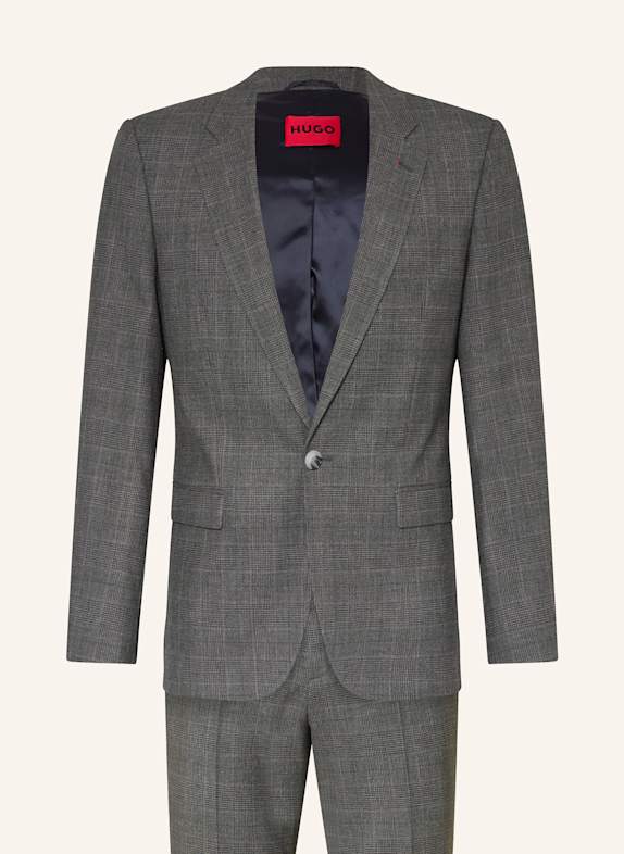 HUGO Anzug ARTI/HESTEN Extra Slim Fit DUNKELGRAU/ GRAU