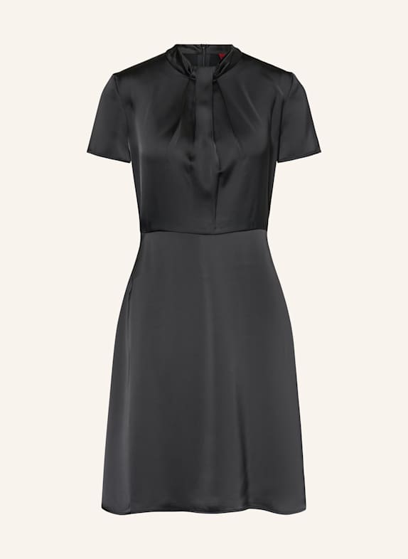 HUGO Satinkleid KALERINA SCHWARZ