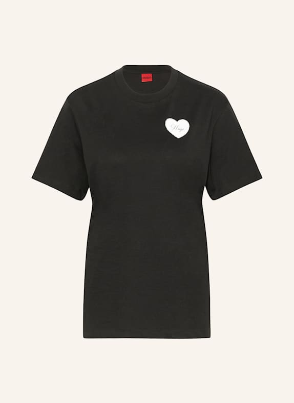 HUGO T-Shirt VINTAGE SCHWARZ