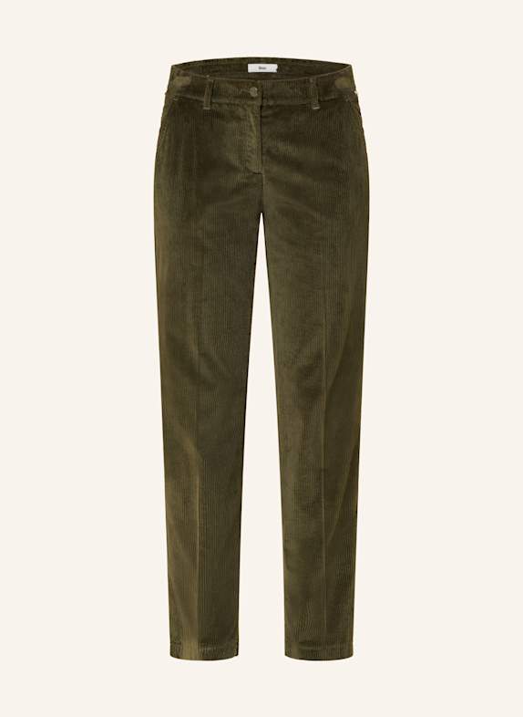 BRAX Spodnie sztruksowe MARON KHAKI