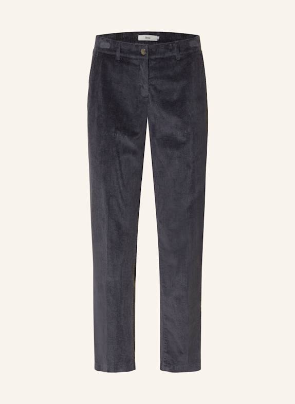 BRAX Spodnie sztruksowe MARON GRANATOWY