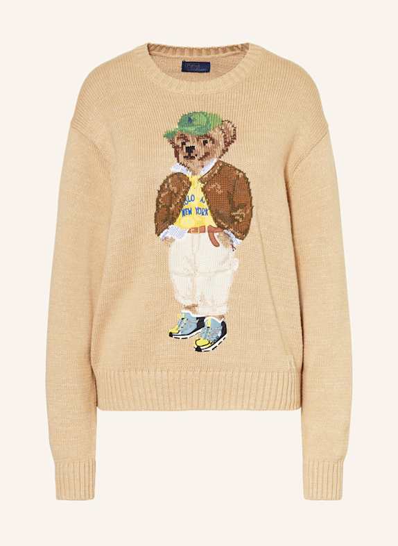 POLO RALPH LAUREN Pullover HELLBRAUN/ DUNKELBRAUN/ GRÜN
