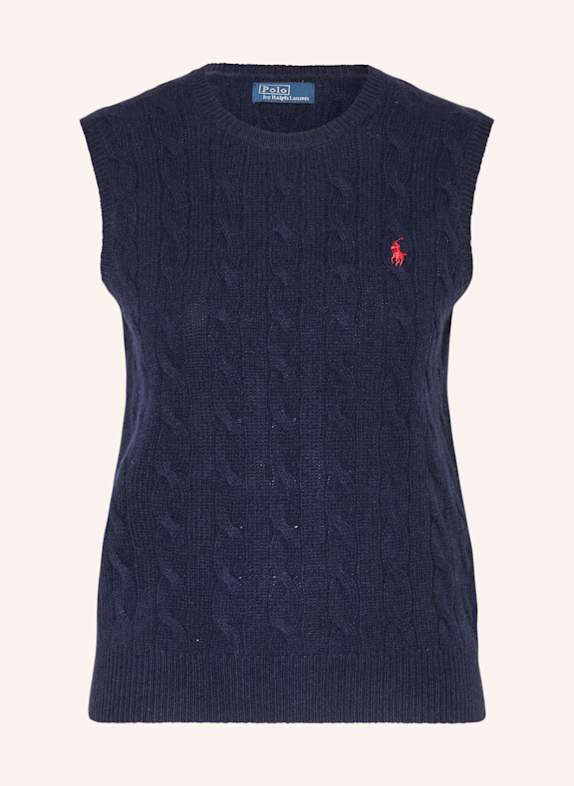 POLO RALPH LAUREN pull sans manches BLEU FONCÉ
