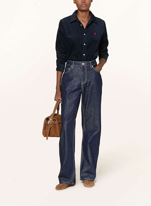 POLO RALPH LAUREN Overhemdblouse van corduroy DONKERBLAUW