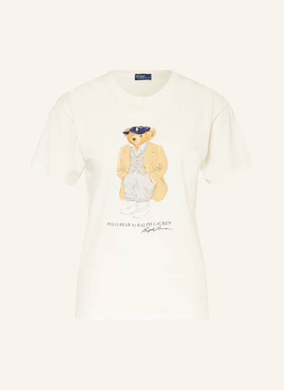 POLO RALPH LAUREN T-Shirt WEISS/ CAMEL/ DUNKELBLAU