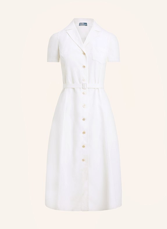 POLO RALPH LAUREN Leinenkleid WEISS
