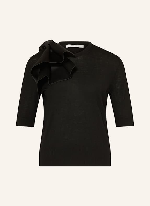 DOROTHEE SCHUMACHER Strickshirt URBAN FAVORITES aus Merinowolle SCHWARZ