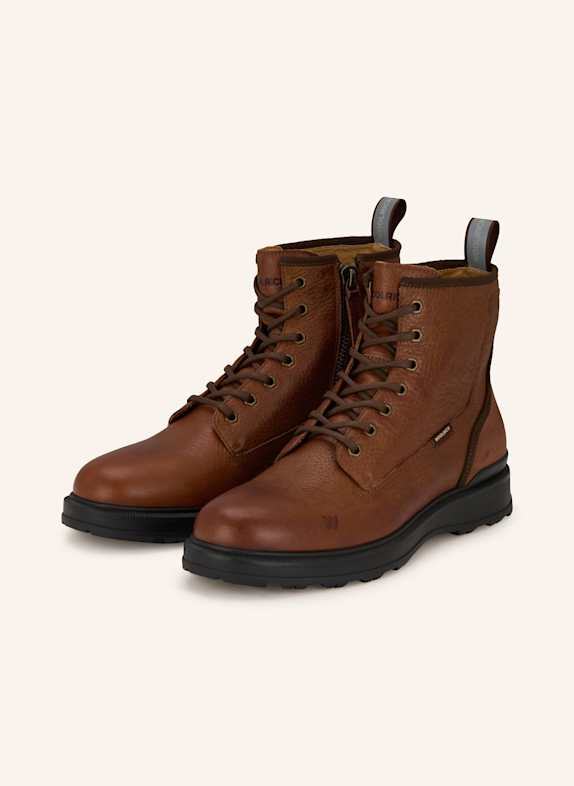 WOOLRICH Schnürboots VACCHETTA COGNAC