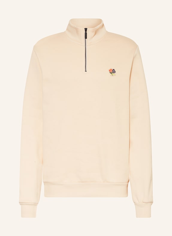 LES DEUX Bluza dresowa typu troyer FELIPE KREMOWY