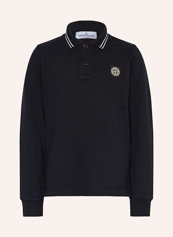 STONE ISLAND JUNIOR Polokošile z piké TMAVĚ MODRÁ/ BÍLÁ