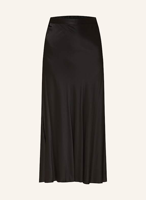 MILANO ITALY Satin skirt BLACK
