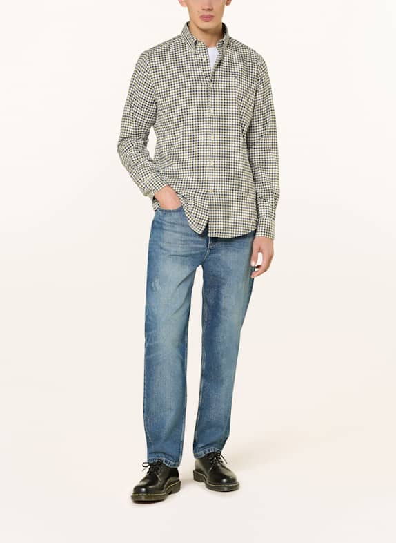 Barbour Overhemd Tailored Fit WIT / DONKERBLAUW / OLIJF