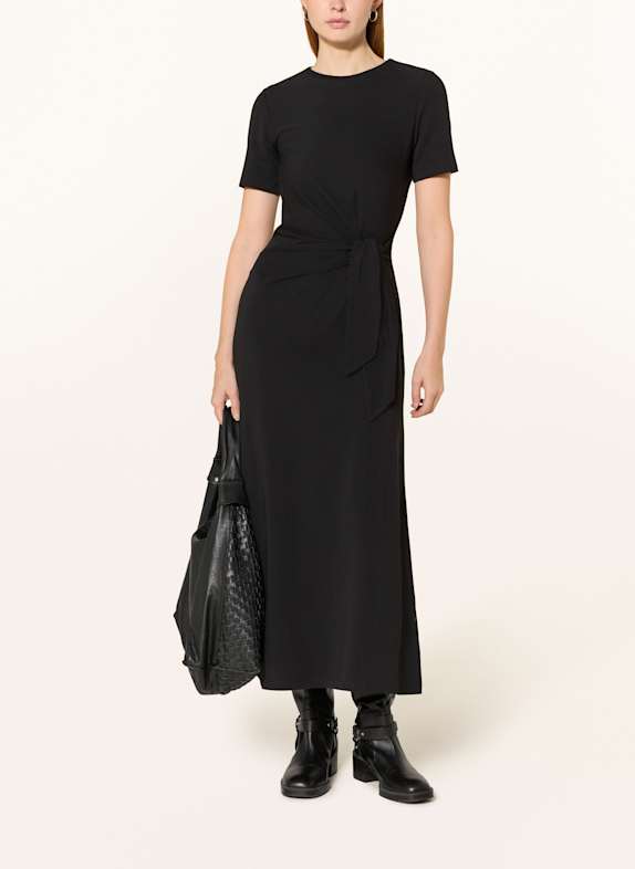 ARMEDANGELS Jerseykleid JELTAA in Wickeloptik SCHWARZ