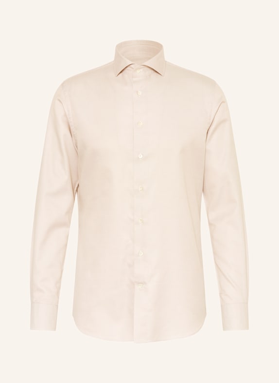 PROFUOMO Koszula regular fit BEŻOWY