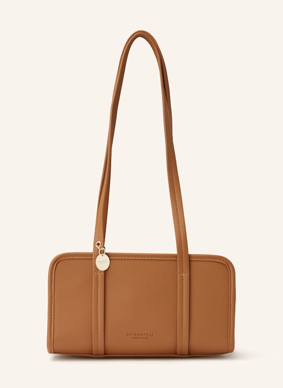 SEIDENFELT Schultertasche NELMA HELLBRAUN