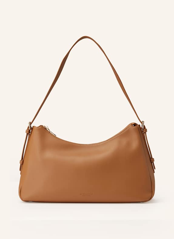 SEIDENFELT Schultertasche NELMA HELLBRAUN