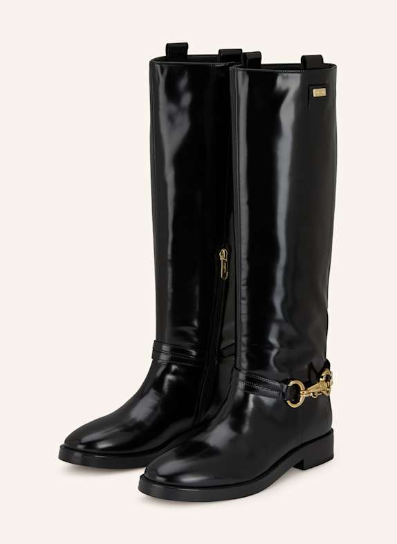 MARC CAIN Lack-Stiefel 900 BLACK