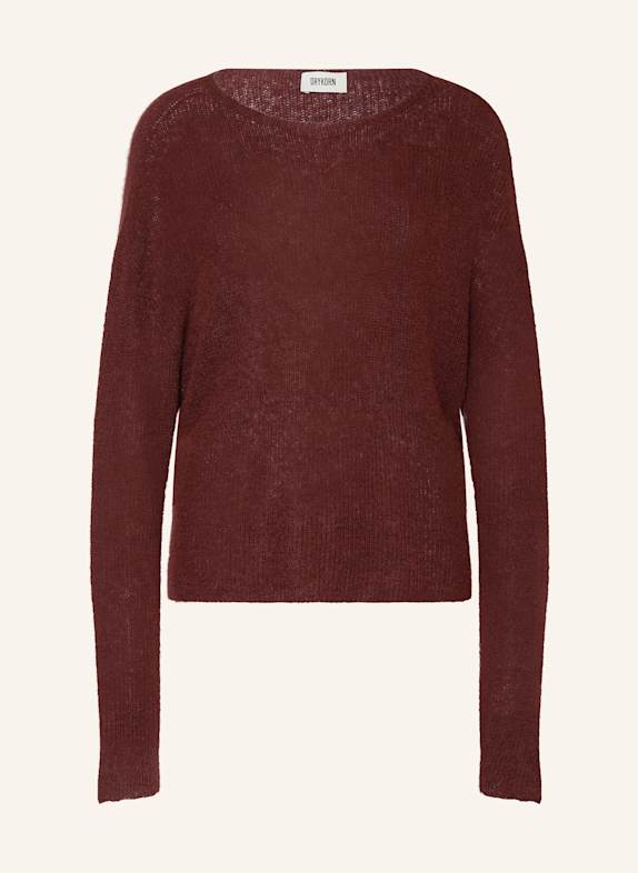 DRYKORN Pullover IMENY mit Alpaka DUNKELROT