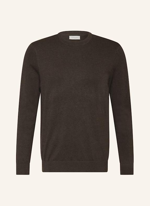 PROFUOMO Sweter CIEMNOBRĄZOWY