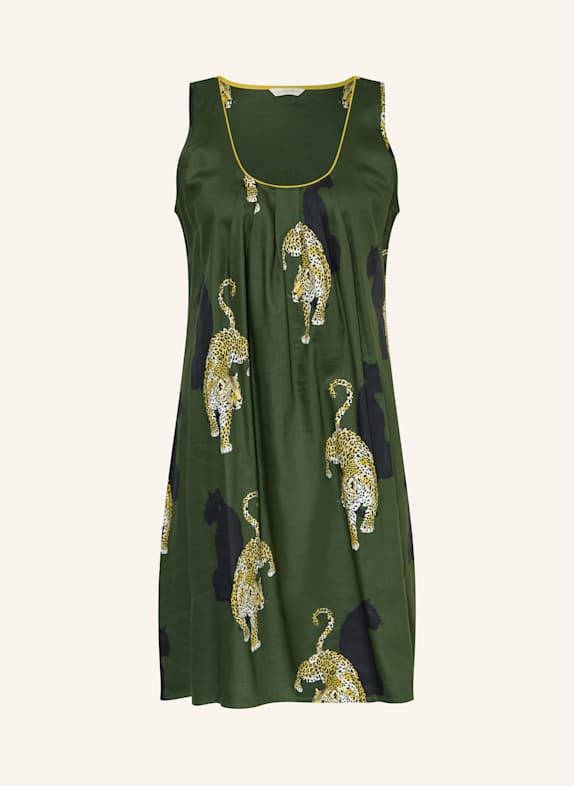 cyberjammies Nachthemd OLIVE DUNKELGRÜN / HELLGELB