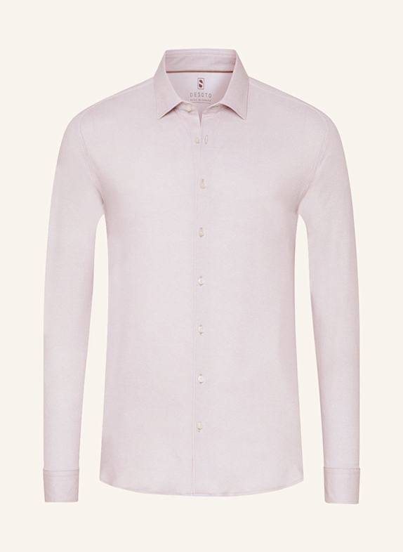 DESOTO Jerseyhemd Slim Fit BEIGE