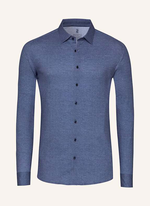 DESOTO Jerseyhemd Slim Fit BLAU