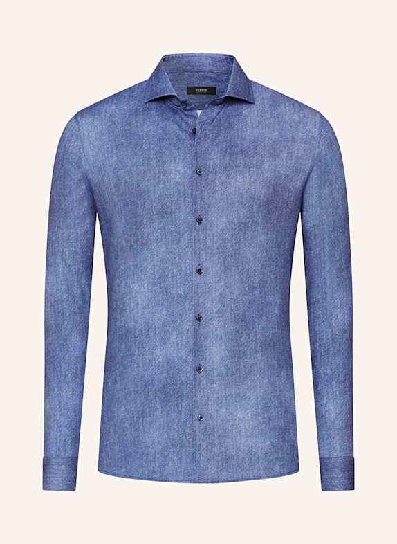 DESOTO Jerseyhemd Slim Fit DUNKELBLAU