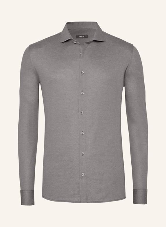 DESOTO Jerseyhemd Slim Fit GRAU
